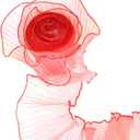 uxcell 5.5" x 5.5 Yards Ruffle Pleated Organza Trim Iridescent Pleated Lace Trim Ribbon Sewing Lace Fabric Trim for DIY Craft Dress Clothing Wedding Gift Home Decoration, Red