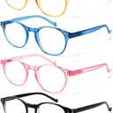 NORPERWIS 5 Pairs Reading Glasses - Standard Fit Spring Hinge Readers Glasses for Men and Women (Mix Color-2, 0.50)