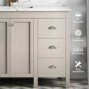 5 Pack Kitchen Cabinet Knobs Sunflower Brushed Nickel Dresser Knob Modern Drawer Hardware Cupboard Handles Furniture Knobs for Bathroom Single Hole Knobs for Wardrobe JH-BN-K5