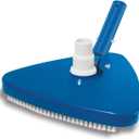 CREPRO Triangular Vinyl Pool Vacuum Head, Weighted Swimming Pool Vacuums for Above Ground & Inground Pools (Blue)