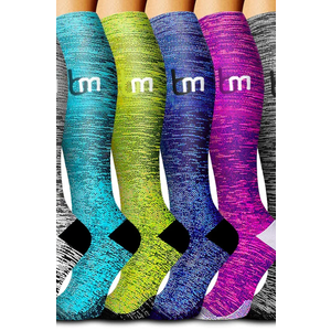 Copper Compression Socks for Women and Men Circulation-Best Support for Medical, Running,Nursing,Athletic
 L/XL