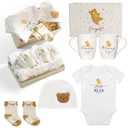 AW BRIDAL New Mom Gifts for Women 2026, New Parents Gift for Couples, Baby Gift Basket for Boys Girls Baby Shower, Gender Reveal Gifts with Mom and Dad Coffee Mugs for Parents to Be, First Time Moms (White)