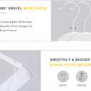 TOPIA HANGER Bride Hanger for Wedding Dress, Premium White Wooden Hangers, 360 Swivel White Hook, Smooth Finish, Extra Smoothly Cut Notches, 10 Pack-CT06W