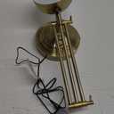 Architect Gold Dimmable Desk Lamp with USB Port, Adjustable Touch Control Vintage Lamp with 3 Color Modes, Brass Metal Retro Style Reading Light for Home Office, Bedside Table