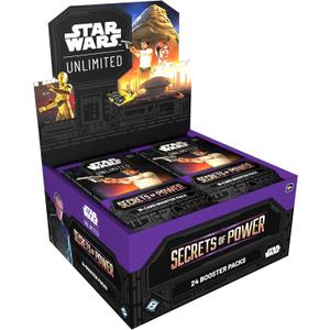 Asmodee Star Wars: Unlimited TCG Secrets of Power Booster Display - 24 Booster Packs with Rare, Foil, Leader & Token Cards, Ages 12+, 2+ Players, 20 Minute Playtime