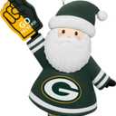 Hallmark NFL Green Bay Packers Santa Fan Christmas Ornament, Gifts for Sports Fans