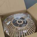 Battery Operated Pendant Light Outdoor Chandelier for Gazebo Hanging Lamp with Remote Timer Powered by 4*AA Batteries Boho Rattan Lampshade LED Lantern for Garden Farmhouse Porch Patio Backyard Decor