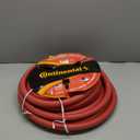 Continental Premium Garden Red Heavy Duty Hot Water Garden Hose, 5/8in Inside Diameter x 50ft Length, Male x Female Garden Hose Thread