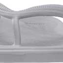 BRONAX Women's Arch Support Flip Flops Thong Sandals  Rubber Beach Pool Cushioned Flat Slides Slippers Orthotic Lightweight Female, Grey, Size 8