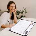 Large Desk Calendar 2025-2026, Calendar with Desk Protecting Pad, Desk Calendar Large 22x17, Runs From July 2025 to December 2026, 18 Months, Big Desktop Calendar for Family Classroom and Office (Black)