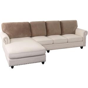PrinceDeco Sectional Couch Covers Velvet Cushion Covers for Sectional Couch Washable Cushion Covers for Sectional Sofa Pet Friendly Sectional Sofa Slipcovers(1 Chaise Back+ 3 Sofa Back,Taupe) PrinceDeco Sectional Couch Covers Velvet Cushion Covers for Sectional Couch Washable Cushion Covers for Sectional Sofa Pet Friendly Sectional Sofa Slipcovers(1 Chaise Back+ 3 Sofa Back,Taupe)