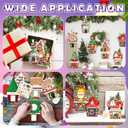 48 Set Christmas Picture Frame Craft Kit DIY Paper Holiday Christmas Crafts Bulk Xmas Tree Flower Pot Gingerbread Stickers for Xmas Party Decorations Classroom Art Project Home Activities