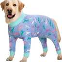 Purple Pony surgery Recovery Suit female male for Dogs After Surgery Medium Large Dogs Onesie,Lightweight Dog recovery suit for Shedding Prevent Licking Surgical Wound,Dog Pajamas Pjs ,Full Belly (32 (Chest 32.28 in | Backlength 22.05 in))