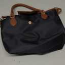 Nylon Crossbody Bags for Women Shoulder Purse Waterproof (Black-small)