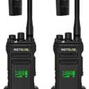 Retevis NR30D DMR Two Way Radios Long Range,Noise Canceling,IP67 Waterproof 2 Way Radios,TDMA,2800mAh,Compatible with Motorola,Professional Digital Walkie Talkies for Industrial Construction(2 Pack)