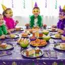 Mardi Gras Party Plates and Napkins Supplies -101Pcs-Carnival Theme Tableware with Forks & Tablecloth, for Parades,Celebrations & Fat Tuesday Decorations,Serves 25