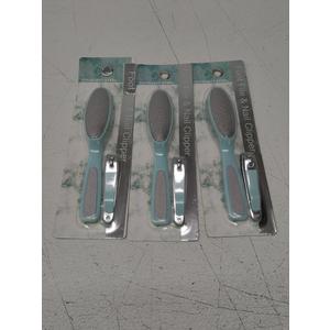 Foot File And Clipper 3pcs