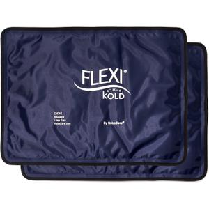 2 FlexiKold Gel Ice Packs (Standard Large: 10.5" x 14.5") - Reusable Cold Pack for Injuries, for Back Pain Relief, Migraine Relief Pad, After Surgery, Postpartum, Headache, Shoulder - 6300-COLD 2PK