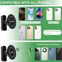 Golf Cart Phone Holder - Magnetic Phone Mount for MagSafe & Universal Phones, 360 Adjustable, Fits EZGO & More, Ideal Golf Gift for Men & Women (Black)