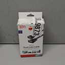 GE Home Electrical GE DVI-D Dual Link Cable, 10 Foot Cable, Video, 1600 X 1200 and Higher, for PC, Digital Monitor or HDTV, Black, 34508