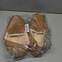 shoeslocker Men's Slippers Indoor Outdoor Warm Soft Plush Memory Foam House Slippers for Men Comfortable Bedroom Moccasin Slipper Non-Slip (11, Beige)