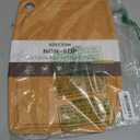 Kikcoin Wood Cutting Board, Cutting Boards for Kitchen Dishwasher Safe Non-slip Chopping Board with Juice Groove, Wood Fiber Composite Cutting Board with Hanging Hole, 14.6"*10.8"