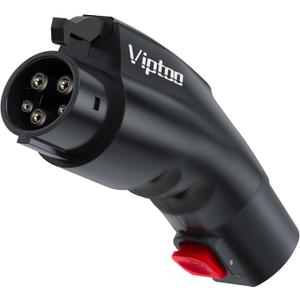 Adapter for Tesla to J1772 EV Charger [Only to J1772], Converter Up to 60Amp 250V AC with Press-Safety-Lock, Compatible with Tesla High-Powered Connectors, Destination/Mobile Chargers,Black (No Screen)