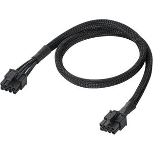 PCIE Cable for Seasonic, PSU 8 pin Male to Dual PCIe 8pin (6+2) Male Power Supply for Seasonic Modular Power Supply (65cm)