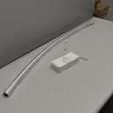 Curved Shower Curtain Rod For Bathroom 38-72 Inches, Adjustable Length, Curved Shower Rod, Metal Rods&Brackets, Round Shower Curtain Rods, Rotate Bracket For Large Shower Space, Need Drilling, Chrome