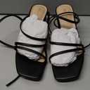 DREAM PAIRS Womens Block Heels 2 inch Strappy Square Toe Dressy Chunky Low Heeled Sandals for Party Wedding Evening (8.5, Black-pu)