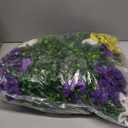 Fanfantoey Artificial Flowers for Outdoors,UV Resistant Fake Flowers Silk Pansy for Outside Porch Yard Patio Home Decor