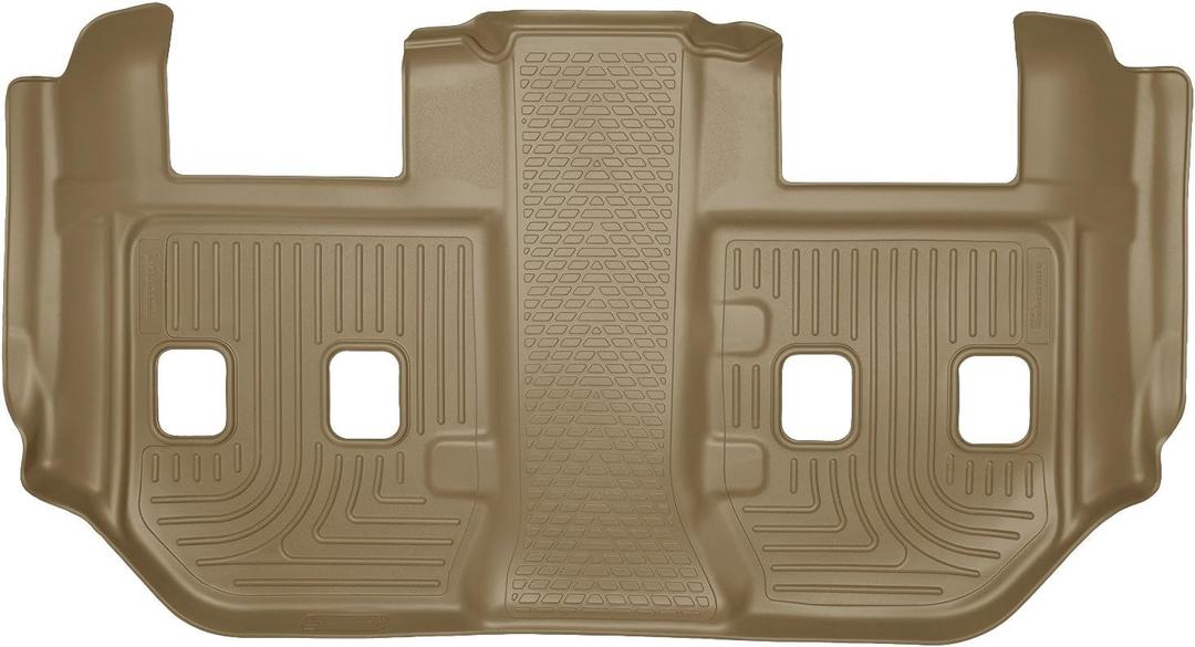 Husky Liners Weatherbeater Floor Mats | Fits 2015-2020 Cadillac Escalade ESV; Chevrolet Suburban; GMC Yukon XL w/2nd Row Bucket Seat | 3rd Row, 1-pc Tan - 19283