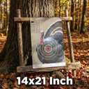 2 x 23x35 Inch Shooting Targets,Paper Silhouette Shooting Targets for Indoor and Outdoor Use, Range,Suitable for Handguns,Pistols,Rifles,Airguns,Pellet Gun,BB Guns (14x21 inches(Turkey))