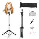 Relx Wig Head Stand - Adjustable Mannequin Head Stand - Wig Stand for Styling - Wig Stand Tripod for Cosmetology Hairdressing Training (Head Not Included)