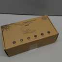 Pezin Hulin Multi Devices Charging Station, with USB Power Adapter HUB, and 6 Wire Cables - Cord Organizer Management, Cell Phone Charger Dock Stand, Desktop Cord Hider Box - Natural +White