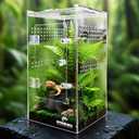 Jumping Spider Enclosure Accessories, Tarantula Spider Box, Bug Cage, Praying Mantis Habitat Enclosure, Snail Insect Terrarium, Caterpillar Habitat (6x6x12 inch)