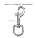 Heavy-Duty Swivel Eye Bolt Snap Hooks 3.3 Inch, 316 Stainless Steel, Bolt Snaps of Metal, Single Ended Clips(4 Pcs)