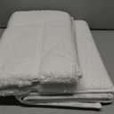 DEXI Bathroom Rugs Set 2 Piece 32x20, Washable Non Slip Bath Mat for Shower Floor, Absorbent Quick Dry Bathmat with Rubber Backing, Ultra Soft Plush Carpet for Tub, White (2 Pack - 1'8" x 2'8" (Rectangular))