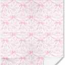 Pink Bow Coquette Kitchen Bathroom TowelsPreppy Coquette Bathroom DecorPink Chinoiserie Coquette Seamless Patterns Bows Towel 16x24 Inches