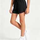 JOCMIC Girls Athletic Shorts with Liner 2 in 1 High Waist Running Short for Basketball Volleyball Tennis (S)