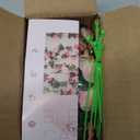 BLEUM CADE 2Pcs 16.4Ft Flower Garland Artificial Rose Vines for Bedroom, Cute Fake Hanging Flower Vines Floral Garland Decorations for Wedding Party Wall Room Decor Aesthetic