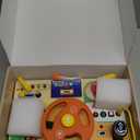 Busy Board for Toddlers - Montessori Educational Toy for 1-3 Year Old Boys & Girls | Travel-Friendly Sensory Learning Activity | Ideal for Kids with Autism(Busy Board v6)