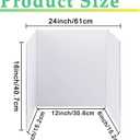 LonlyEagle Trifold Poster Board, 24" x 16", 3-Pack, White Corrugated Project Boards for Science Fairs, School Projects, Event Displays