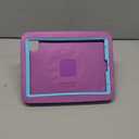 PZOZ iPad Kids Case Compatible for iPad Pro 11 inch 2022 2021 2020 2018(4th/3rd/2nd/1st Generation), EVA Shockproof Rotate Handle Folding Stand Heavy Duty Protective Cute Cover for Boys Girls (Purple)