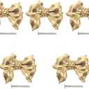 DOITOOL Antique Cabinet Pull Bow Shaped Drawer Knob 2.16 Inch Vintage Style Brass Handle for Kitchen Bathroom Bedroom Furniture Hardware