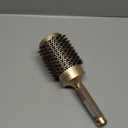 SIMPOR Large Round Brush for Blow Out, Nano Thermal Ceramic & Ionic Tech Round Barrel Hair Brush with Boar Bristles, Roller for Blow Drying (Gold, 4 inch, Barrel 2.7 Inch, 65mm)