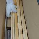 Montessori Twin Toddler Floor Bed with Wood Slats and Fence for Girls and Boys, Wood Platform Bed Frame with Safety Guardrails,No Box Spring Needed, Natural