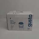 GUSTO [16 oz. - 100 Sets Disposable Coffee Cups with Lids and sleeves - To Go Paper Hot Cups for Travel and Office Use - Formerly Comfy Package