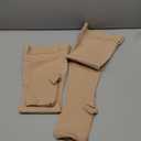 2 Pairs Compression Stockings for Women & Men, 20-30mmHg Thigh High Compression Socks, Open Toe Medical Compression Socks with Silicone Dot Band-Best Support for Nursing Sports Varicose Veins (Large)