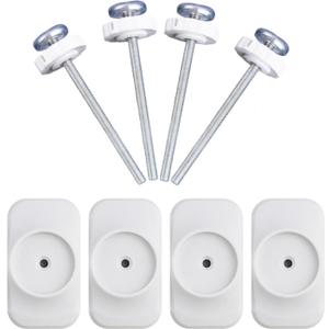 Baby Gate Extender Extension, 4 Pack Baby and Pet Babys Gate Replacement Parts, M8 (8mm) Replacement Bolt Part for Babys and Pet Pressure Mounted Safety-Gates, Extra Long Tension Gates Extender